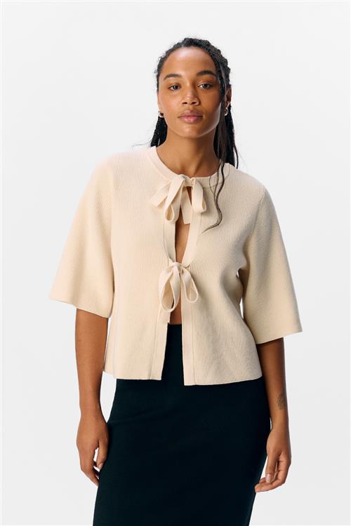 Se Julla Parvi 2/4 Strikcardigan - Sandskal - XS - Object ved Teeshoppen