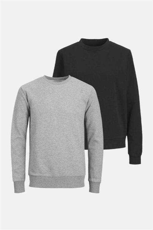 2 stk. Basic Crewneck Sweat (herre) - Pakketilbud - Herre - Default Title - TeeShoppen