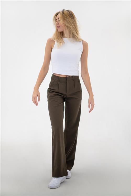 Staple pants - dark brown - Dark Brown - May