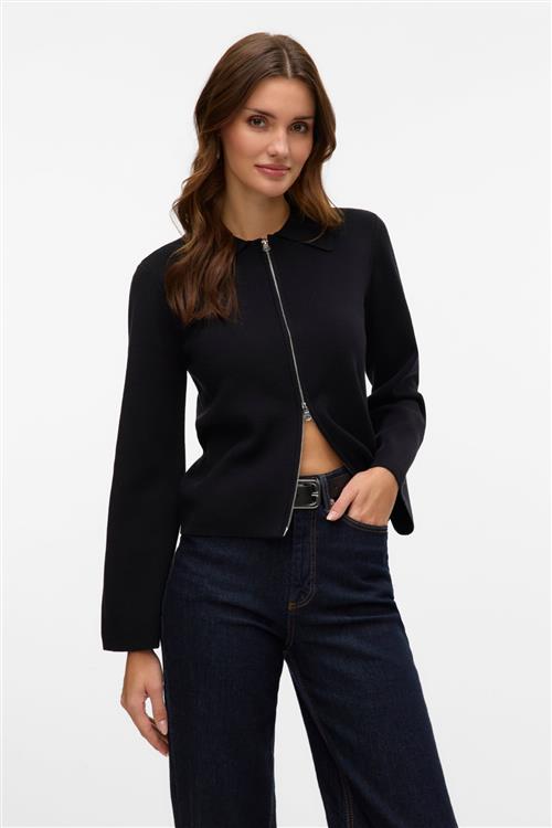 Hanna LS Knit Cardigan - Sort - M - Vero Moda