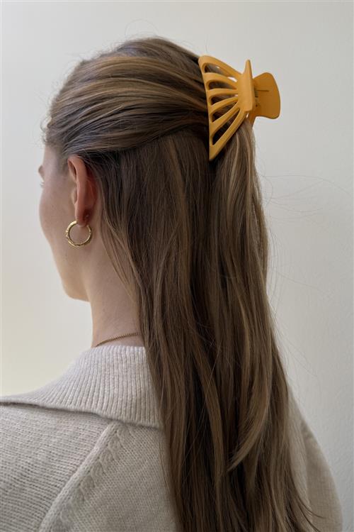 Hollow Claw Clip - Orange - One-Size - TeeShoppen