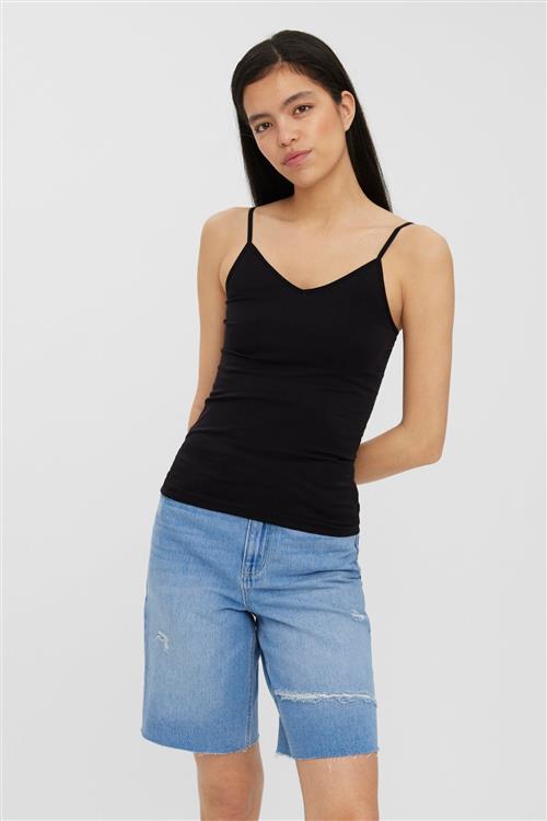 Jackie Seamless Top - Sort - M/L - Vero Moda