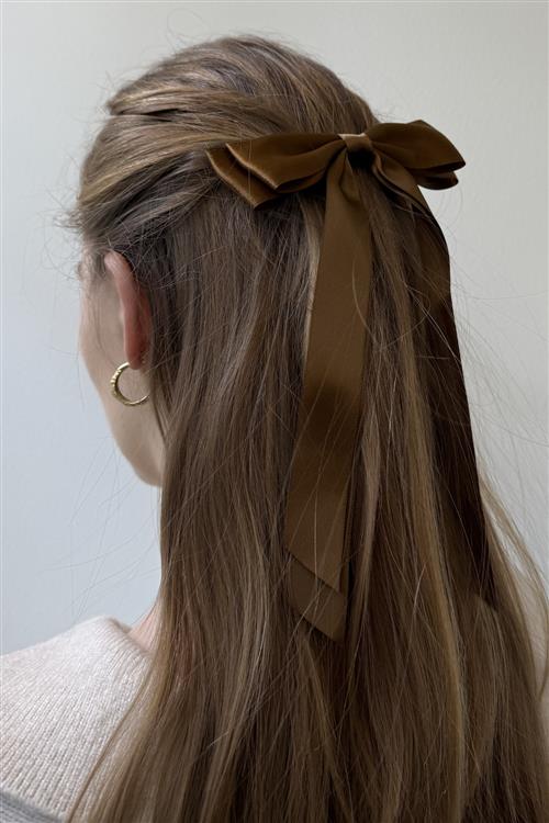 Bow Clip - Brun - One-Size - TeeShoppen