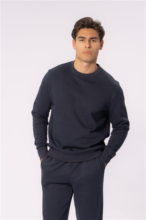 Essential Crewneck - Marineblå - 2XL - TeeShoppen