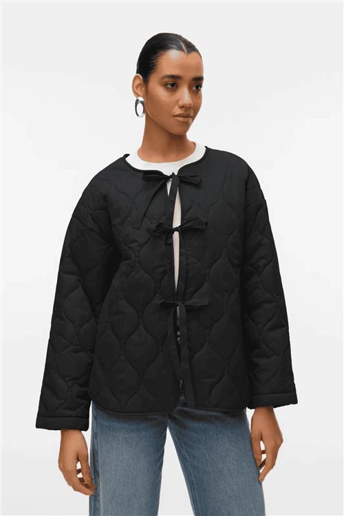 Sabine LS Quiltet Jakke - Sort - S - Vero Moda