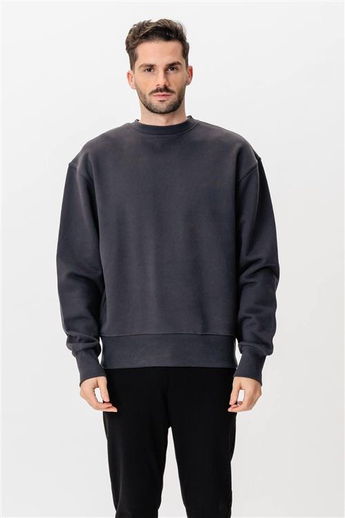 Heavy Crewneck - Mørkegrå - XL - TeeShoppen