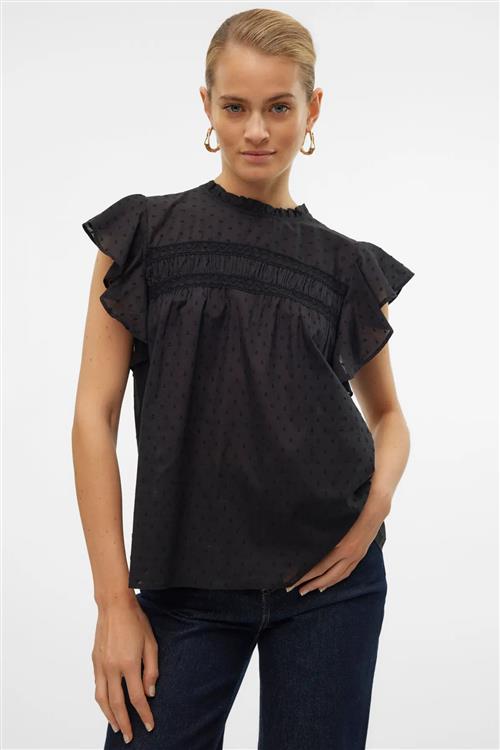Trine Blonde Top - Sort - XL - Vero Moda