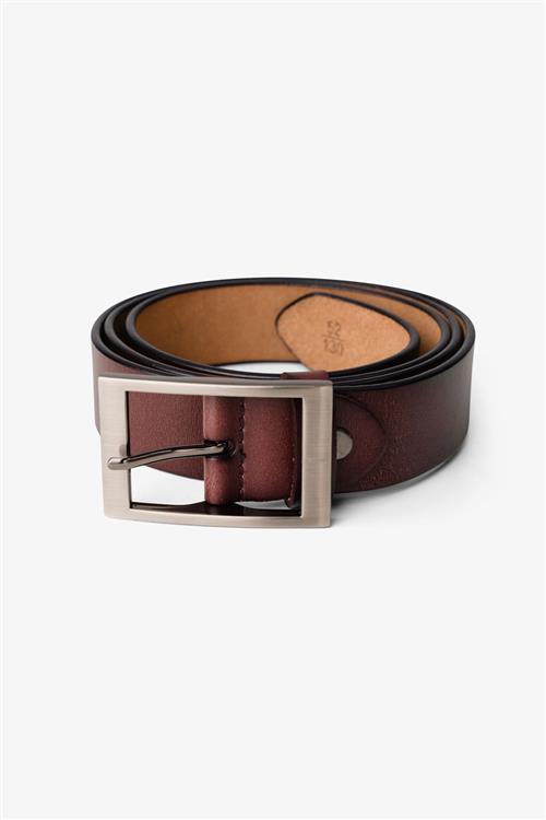 Texas Læderbælte - Brun - 95-cm - TeeShoppen