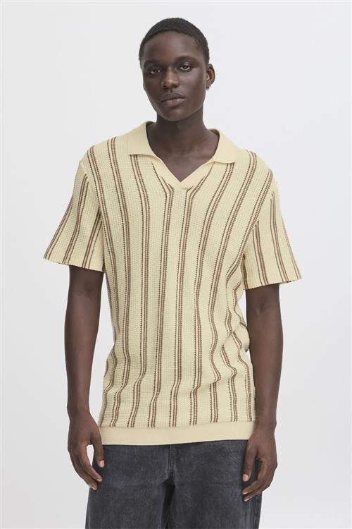 Stripet Pullover - Sand - L - TeeShoppen