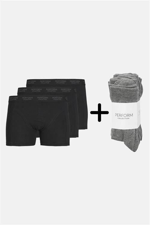 Performance Underbukser (3 pak) & Performance Socks (10 par) - Herre - Default Title - TeeShoppen