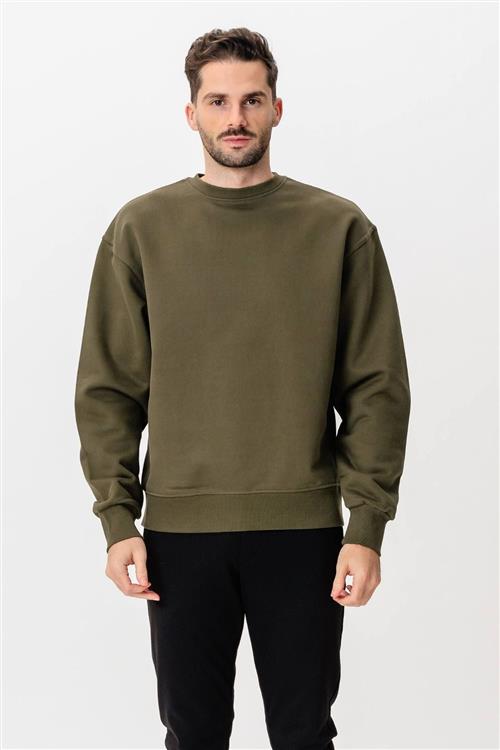 Heavy Crewneck - Army - XL - TeeShoppen
