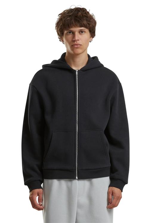 Everyday Zip Hoodie - Sort - 4XL - TeeShoppen