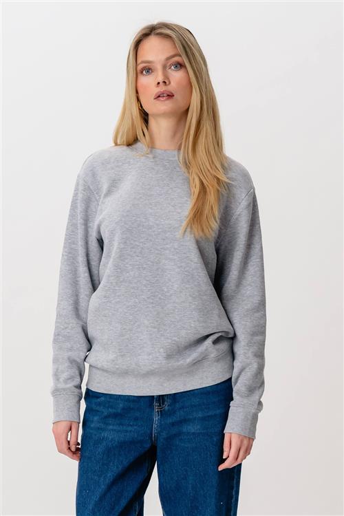 Heavy Crewneck - Grå - XL - TeeShoppen