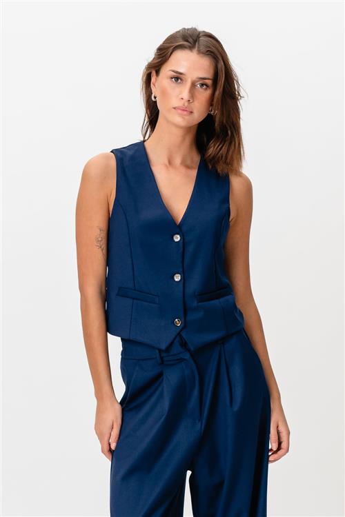 Nadia Vest - Navy - L - TeeShoppen
