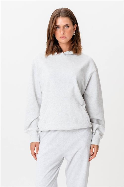 Hoodie Uden Snor - Grå - 3XL - TeeShoppen