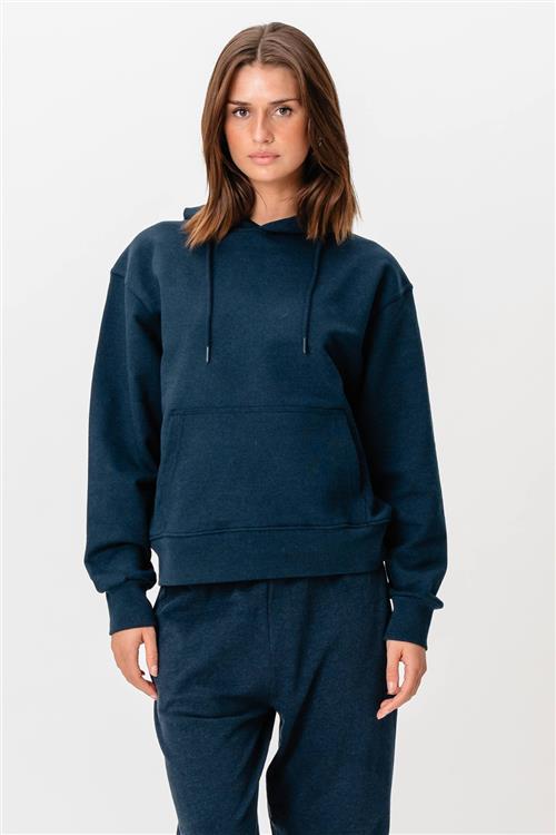 Heavy Hoodie - Heather Navy - 2XL - TeeShoppen