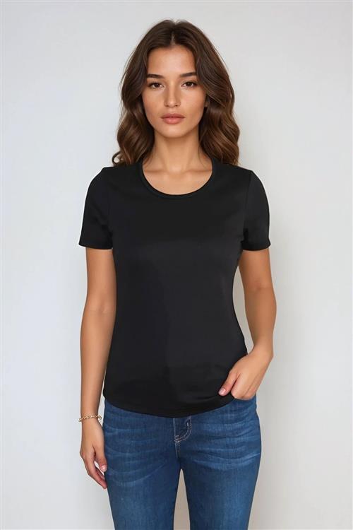 Basic Tight T-shirt - Sort - 2XL - TeeShoppen