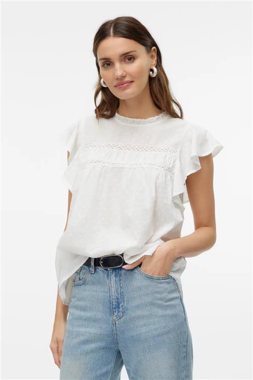 Trine Blonde Top - Snehvid - L - Vero Moda