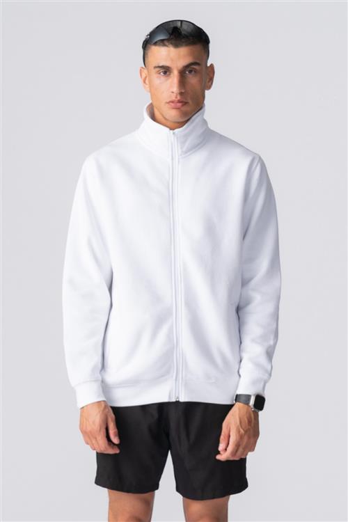 Ulan Sweat Zip Jakke - Hvid - XL - Roly