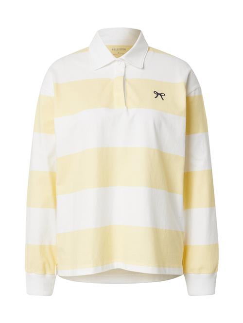 HOLLISTER Shirts  pastelgul / hvid