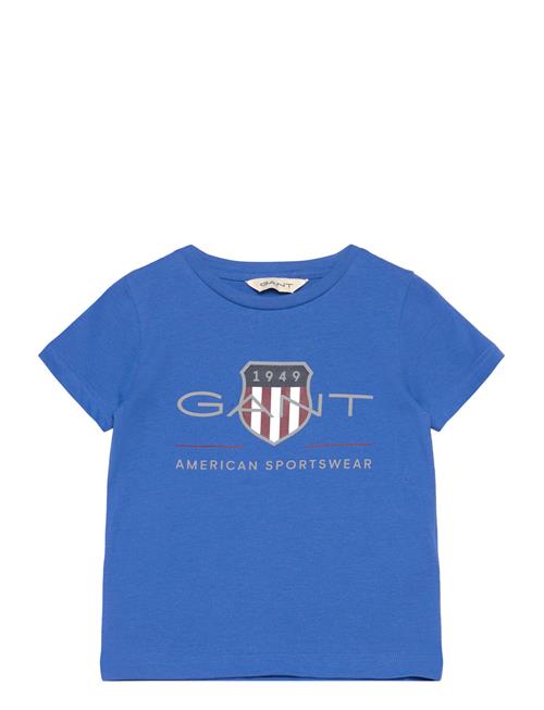Archive Shield Ss T-Shirt GANT Blue