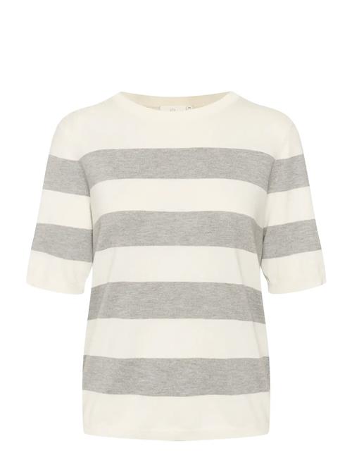 Kamala Striped Knit Kaffe White