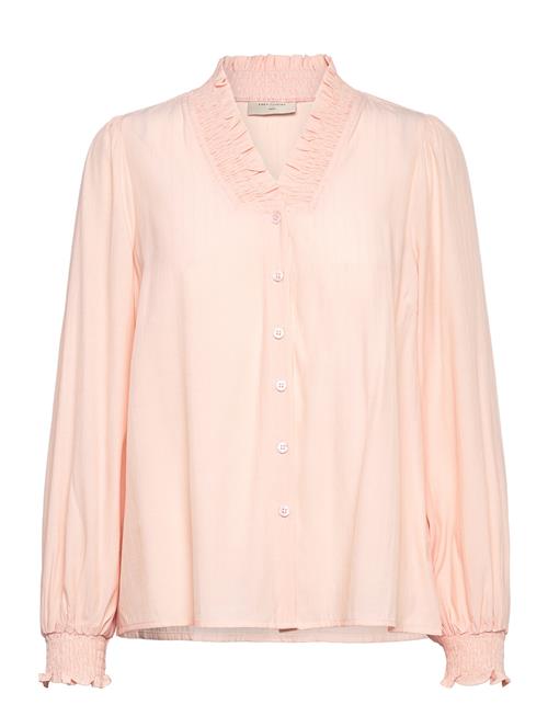 Shirt From Freequent In A Light Material. The Shirt Has A Simple Silhouette With FREE/QUENT Pink