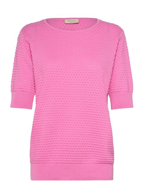 Pullover From Freequent In A Soft Material With A Dotted Texture. The Pullover H FREE/QUENT Pink