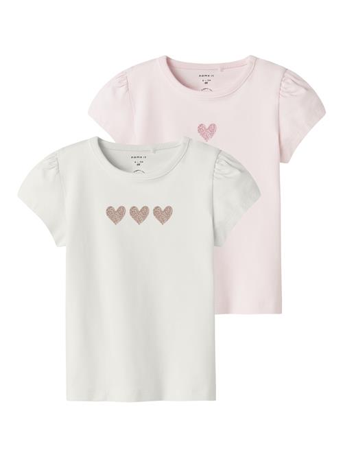 Se NAME IT Bluser & t-shirts  lyserød / mørk pink / offwhite ved About You