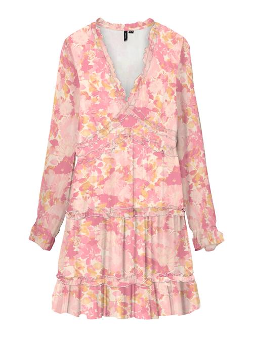 Vero Moda Petite Kjole 'VMSMILLA'  gylden gul / pink / lyserød / hvid