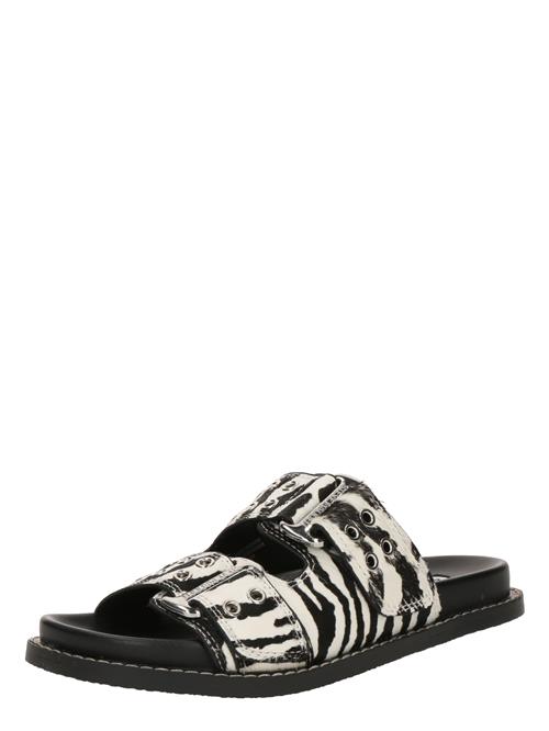 STEVE MADDEN Pantoletter 'Agent-L'  sort / hvid