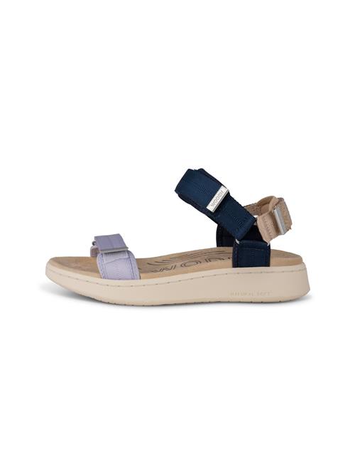 WODEN Sandaler 'Line'  beige / marin / lavendel