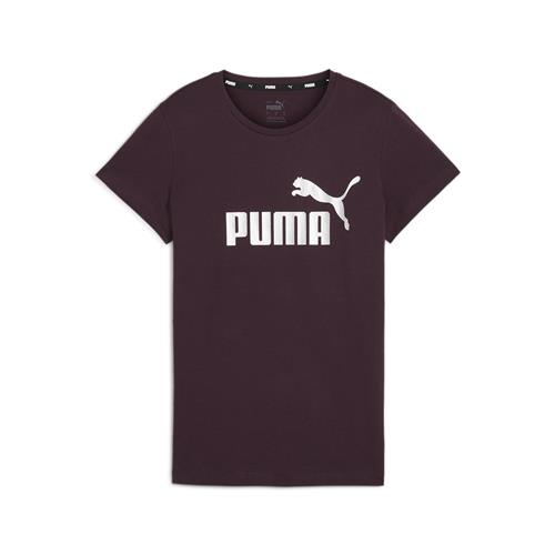 PUMA Funktionsbluse 'Essentials+'  aubergine / hvid