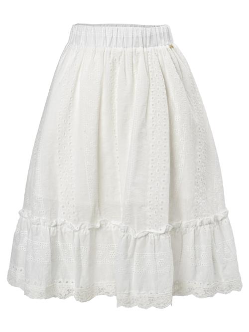Influencer Nederdel 'Broderie'  grøn / hvid
