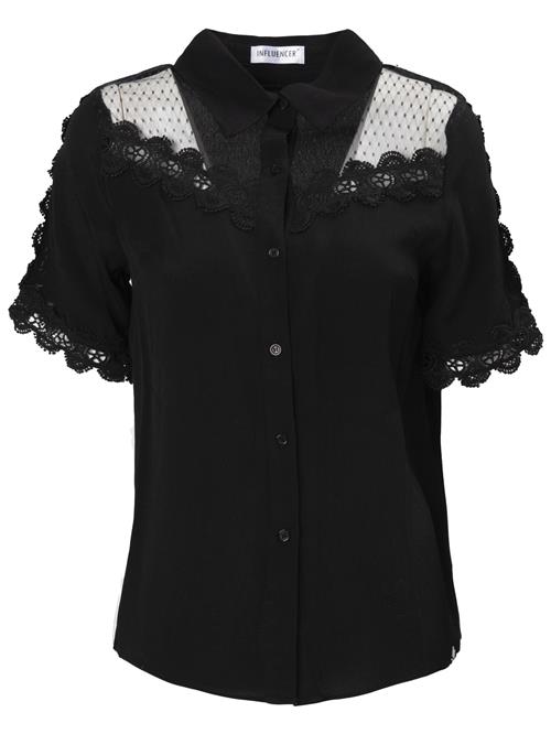 Influencer Bluse  sort