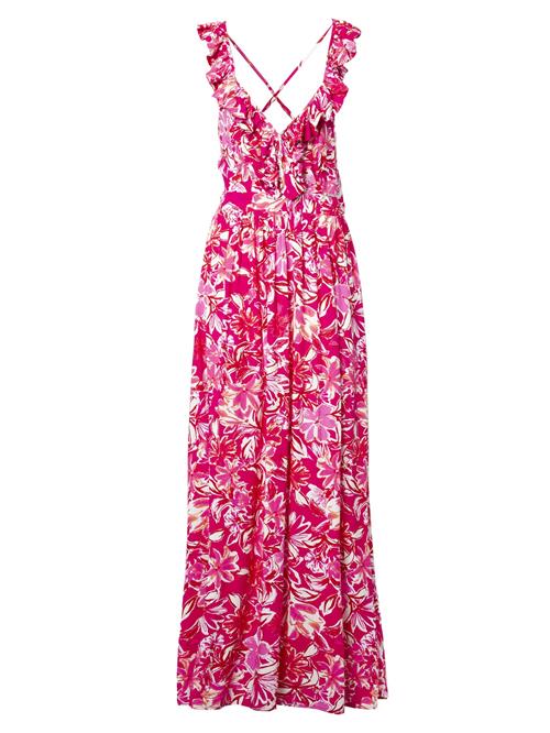 Influencer Kjole  pink / rød / offwhite