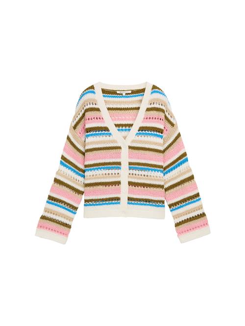 TOM TAILOR DENIM Cardigan  ecru / azur / oliven / lyserød