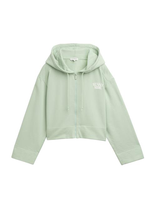 TOM TAILOR DENIM Sweatjakke  mint / hvid