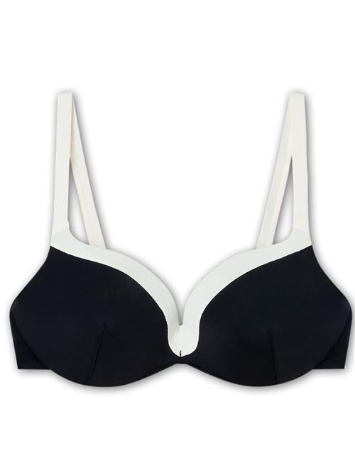 Gisela Bikinioverdel  sort / hvid
