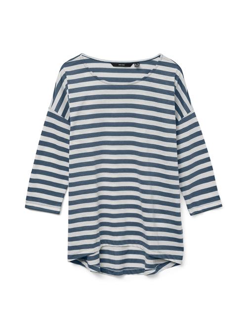 VERO MODA Shirts 'VMLUNA MALENA'  mørkeblå / hvid