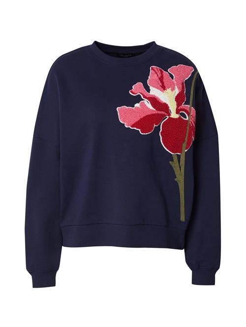 Ted Baker Sweatshirt 'Sanderr'  marin / oliven / pitaya / mørkerød