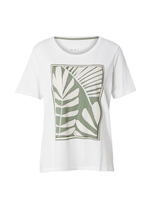 OUI Shirts  oliven / hvid
