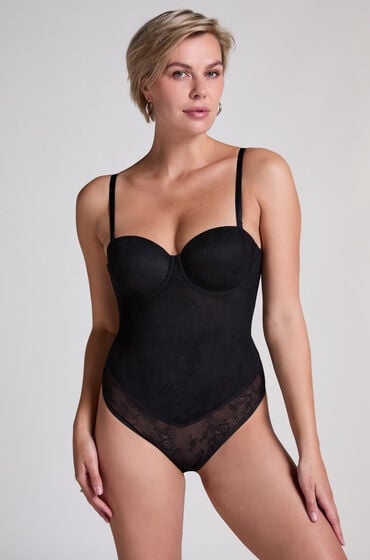 Se Hunkemöller Shaping Blondebody Sort ved Hunkemøller