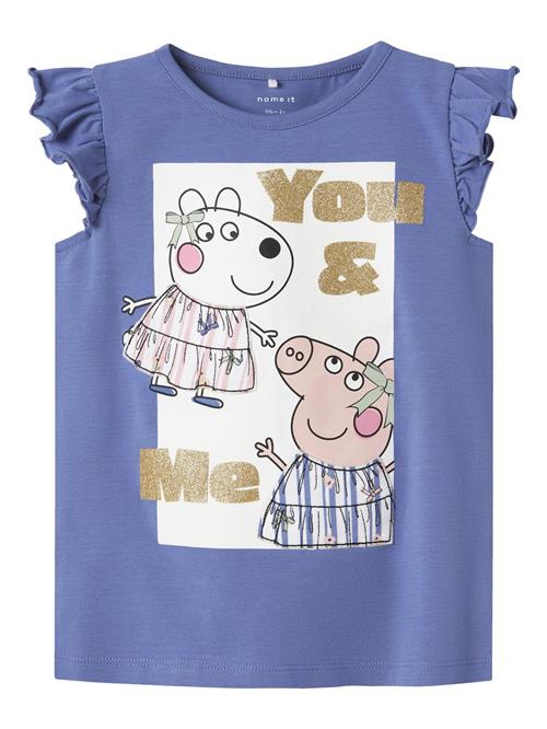 NAME IT Bluser & t-shirts 'NMFPeppa Wutz'  safir / gammelrosa / sort / hvid