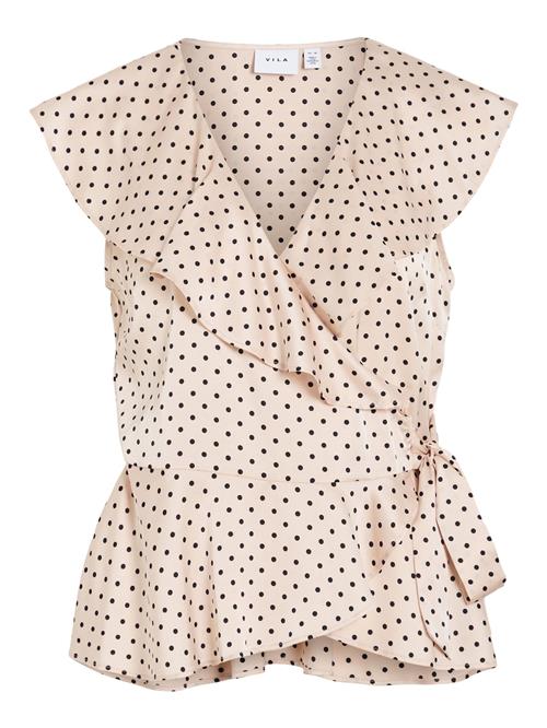 VILA Bluse 'VIKimmie'  pink / sort