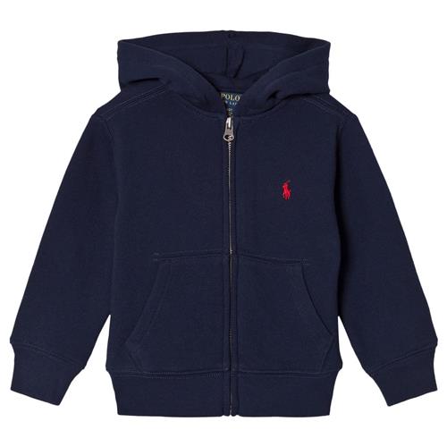 Ralph Lauren Hættetrøje Med Lynlås I Bomuldsfleece Cruise Navy | Marine blå | 124-134 cm