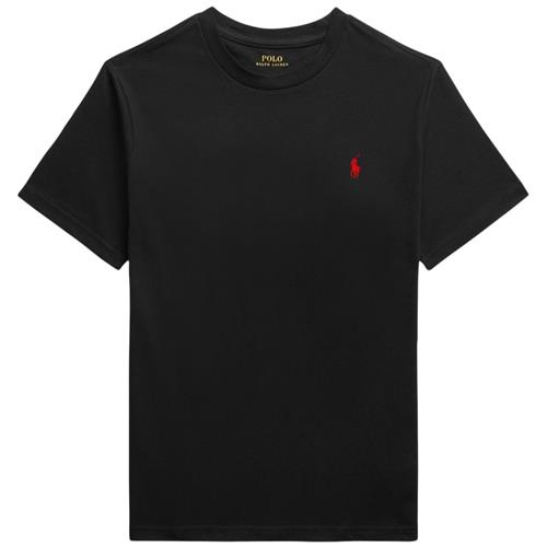 Ralph Lauren Crewneck Tee I Bomuldsjersey Black | Sort | 109-116 cm