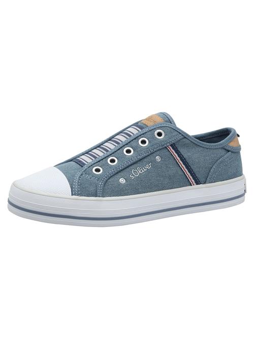 s.Oliver Slip On  blå / navy / hvid