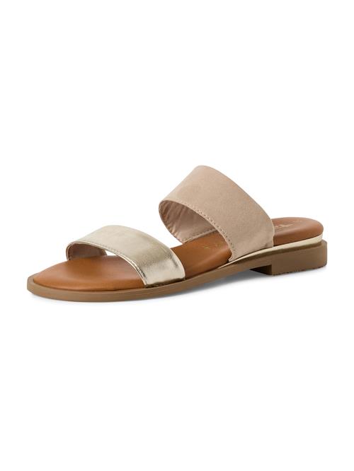 Se Tamaris Pantoletter  cappuccino / guld ved About You