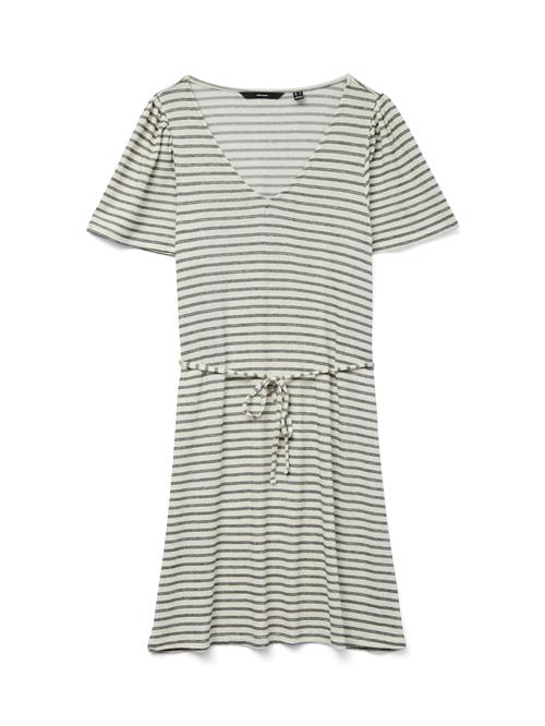 VERO MODA Kjole 'VMGina'  ecru / mørkegrå